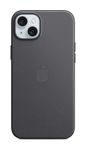 Apple Cover für Apple iPhone 15 Plus  Feingewebe Case mit MagSafe (Schwarz) f&uuml;r 54,96 Euro