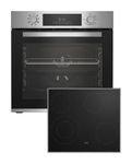 Beko Herdset groß mit 60 cm Glaskeramik Kochfeld BBSM12320X f&uuml;r 460,00 Euro