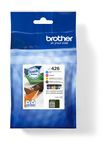 Brother originale Druckerpatronen Schwarz, Cyan, Magenta, Gelb 3000 Seiten LC-424VAL f&uuml;r 71,46 Euro