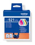 originale Druckerpatronen Schwarz, Cyan, Magenta, Gelb 500 Seiten LC-521VAL 