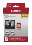 Canon originale Druckerpatronen Schwarz, Cyan, Magenta, Gelb PG-540/CL-541 Photo Value Pack f&uuml;r 54,46 Euro