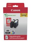 originale Druckerpatronen Schwarz, Cyan, Magenta, Gelb 6,7 ml 9,9 ml PG-595/CL-586 Photo Value Pack 