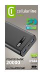 Cellular Line 20000 mAh Powerbank USB Typ-C  Fast (Schwarz) f&uuml;r 32,96 Euro