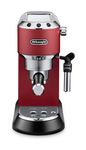 EC685.R Dedica Style Siebträger Kaffeemaschine 15 bar 1300 W (Schwarz, Rot, Edelstahl) 