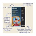 Epson Glossy Photo Paper (100 x 150 mm), 200 g/m2, 100 Blatt 
