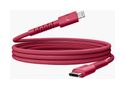 Stecker Rundkabel Lightning auf USB C 2 m  FlexWave (Rot) 