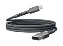 Stecker Rundkabel Lightning auf USB A 2 m  FlexWave (Grau) 