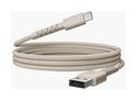 Stecker Rundkabel USB A auf USB C bis 18 W 2 m  FlexWave (Beige) 