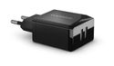 Ladegerät  USB-Netzadapter mit zwei Anschlüssen (Schwarz) 