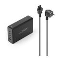 00201977 Schnellladegerät, 4xUSB-C, 1xUSB-A, PD, max. 240 W 