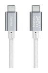 10 Gbit/s Stecker USB C auf USB C bis 240 W 1,5 m  125147 Full-Featured (Weiß) 