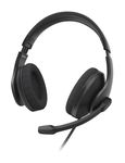 Over Ear Kopfhörer Kabelgebunden USB Typ-A  139935 HS-USB300 V2 (Schwarz) 