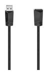 0,48 Gbit/s Stecker USB A auf USB A Buchse 3 m  200620 (Schwarz) 