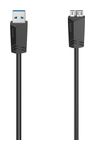 5 Gbit/s Stecker Micro-USB A auf USB A 0,75 m  200626 (Schwarz) 