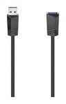 5 Gbit/s Stecker USB A auf USB A Buchse 1,5 m  200628 (Schwarz) 