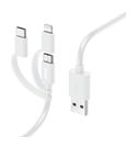 0,48 Gbit/s Stecker USB A auf Micro-USB B 1 m  201535 (Weiß) 
