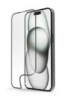 Klare Bildschirmschutzfolie Kunststoff 9H für  Apple iPhone 15 Fallbeständig, Schlagfest, Schlagfest, Kratzresistent, Splitterfrei, Schockresistent 222735 Super Hybrid 