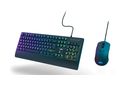 RGB-LED Gaming Tastatur USB  uRage Koop 320 2in1 (Schwarz) 