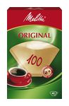 Melitta Einweg-Kaffeefilter  Filtertüten 100 naturbraun 40 Stück Aromapor-Papier (Braun) f&uuml;r 1,99 Euro