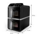 Philips Doppel Heißluftfritteuse 10 l 2750 W  Series 4000 NA461/00 (Schwarz, Silber) f&uuml;r 178,96 Euro