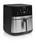 Heißluftfritteuse 7 l 2300 W  182474 DualHeat Airfryer (Schwarz, Edelstahl) 
