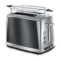 Toaster 1550 W 2 Scheibe(n) 6 Stufen  23221-56 Luna (Schwarz, Grau) 