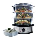 Russell Hobbs  Cook Home Dampfgarer (Schwarz/Edelstahl) f&uuml;r 50,46 Euro