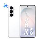 Samsung 256 GB 5G Smartphone 16 cm (6.3 Zoll) 3,26 GHz Android 50 MP Dreifach Kamera Dual Sim WiFi 7  Galaxy S26 (Weiß) f&uuml;r 651,00 Euro