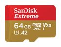 Sandisk MicroSDXC Speicherkarte 64 GB Class 3 (U3) Klasse 10 Extreme A2 f&uuml;r 26,99 Euro