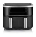 Doppel Heißluftfritteuse 3,25 l 2850 W  FR2453 (Schwarz, Silber) 