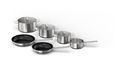 Siemens HZ9SE060 Kochgeschirr-Set 6-teilig Kapselboden mit Aluminiumkern 