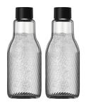 SodaStream Glas (Schwarz, Transparent) Crystal Riffled 0,95 L (2er-Pack) f&uuml;r 27,96 Euro