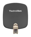 TechniSat 45 cm Aluminium Sat-Spiegel  DigiDish 45 Twin LNB (Grau) f&uuml;r 97,96 Euro