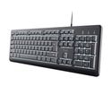 Trust Heimbüro Tastatur USB  Primo Beleuchtete (Schwarz) f&uuml;r 24,99 Euro