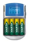 Varta Akku Ladegerät, inkl. 4X AA 2600mAh, Batterieladegerät für wiederaufladbare AA/AAA, LCD Charger, mit USB Kabel & 12V Adapter f&uuml;r 25,96 Euro