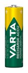 Batterien AA, wiederaufladbar, 2 Stück, Recharge Accu Power, Akku, 2600 mAh Ni-MH, ohne Memory Effekt, vorgeladen, sofort einsatzbereit 