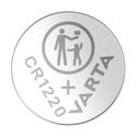 Batterien Knopfzelle CR1220, 1 Stück, Lithium Coin, 3V, kindersichere Verpackung, für elektronische Kleingeräte - Autoschlüssel, Fernbedienungen, Waagen 