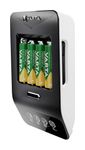 Varta LCD Ultra Fast Charger+ AA & AAA (NiMH Akkus inkl. 4x AA 2100 mAh Akkus & AC sdapter & 12 V Adapter), schwarz f&uuml;r 50,96 Euro