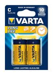 C Alkali 1,5 V 2 Stück  Longlife Batterie (Blau/Gelb) 