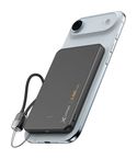 XLayer 5000 mAh Powerbank USB Typ-C Kabelloses Laden  MagFix Pro (Schwarz) f&uuml;r 20,46 Euro