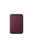 Feingewebe Wallet mit MagSafe für iPhone (Burgund)