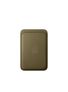 Feingewebe Wallet mit MagSafe für iPhone (Olive)
