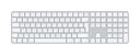 Universal Tastatur USB + Bluetooth  Magic Keyboard (Weiß) (Weiß)
