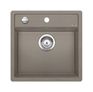 1 Becken  DALAGO 5 Einbauspüle für 50 cm Unterschrank (Braun) (Braun)