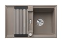 Silgranit 1 Becken  ADIRA 45 S Einbauspüle für 45 cm Unterschrank (Grau) (Grau)