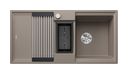 Silgranit 2 Becken  ADIRA 6 S Einbauspüle für 60 cm Unterschrank (Braun) (Braun)