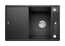Silgranit 2 Becken  AXIA III 45 S Einbauspüle für 45 cm Unterschrank (Schwarz) (Schwarz)