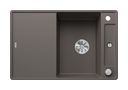 Silgranit 2 Becken  AXIA III 45 S-F Flächenbündige Spüle für 45 cm Unterschrank (Grau) (Grau)