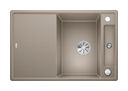 Silgranit 2 Becken  AXIA III 45 S mit Ablauffernbedienung Einbauspüle für 45 cm Unterschrank (Beige) (Beige)