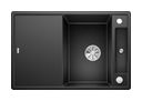 Silgranit 2 Becken  AXIA III 45 S mit Ablauffernbedienung Einbauspüle für 45 cm Unterschrank (Anthrazit) (Anthrazit)